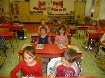 Děti z MŠ na návštěvě v 1. třídě